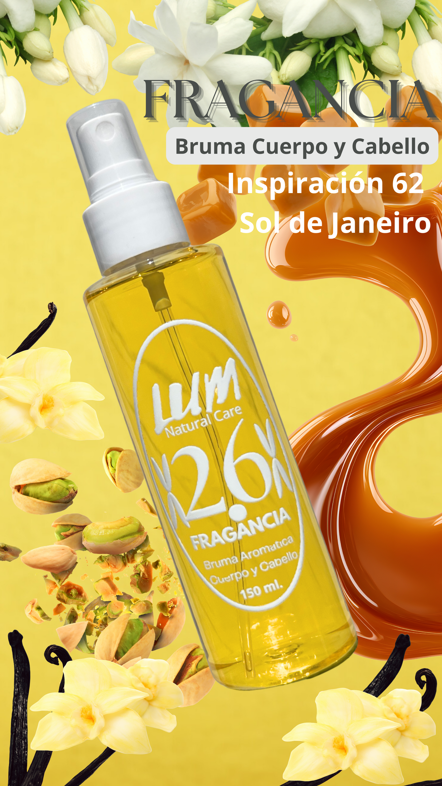 Bruma de Cuerpo y Pelo Cheirosa 62 Fragancia Inspiración Sol de Janeiro