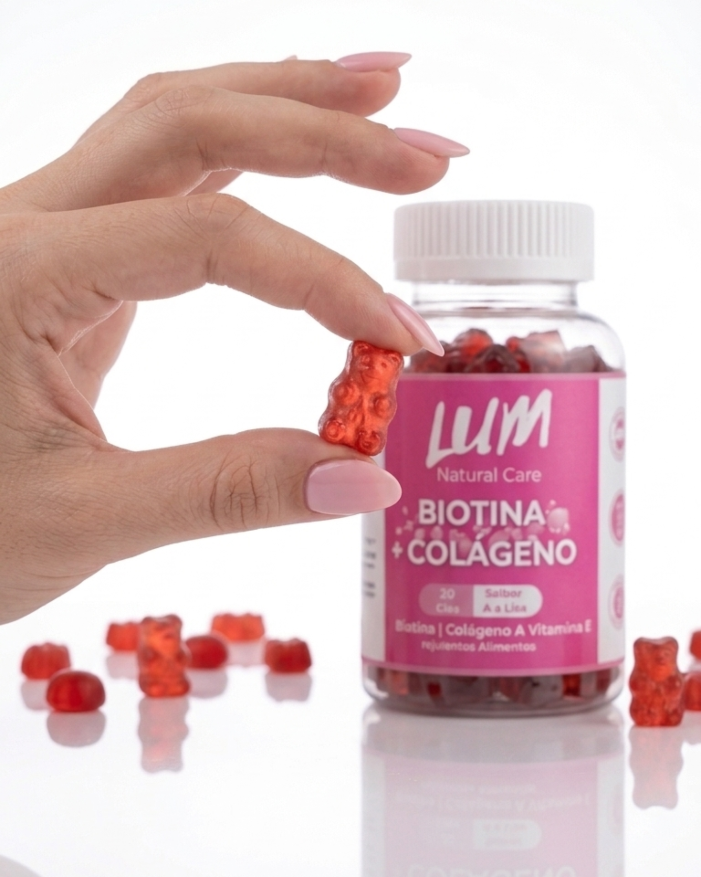 Gomitas de Biotina y Colágeno Sabor Berries