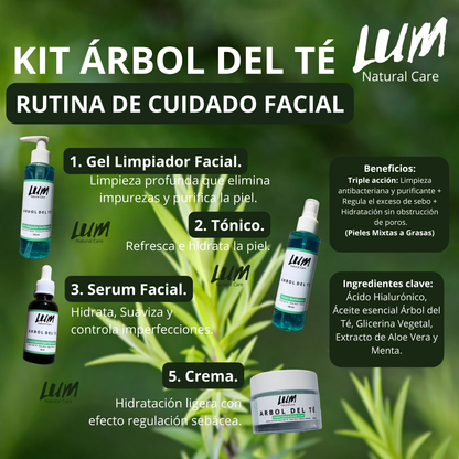 Kit Facial Purificante Árbol del Té AntiAcné