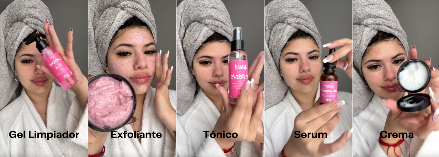 Kit Facial Rosa Skincare
