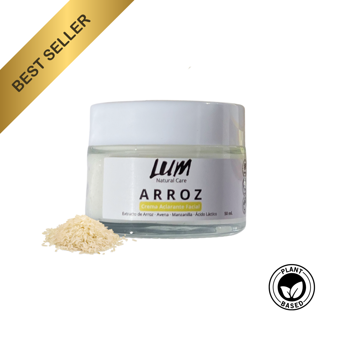Crema Facial Aclarante Arroz